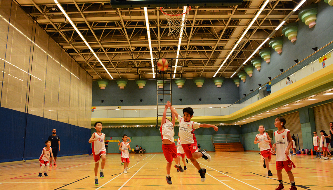 Kids' basketball in Hong Kong
